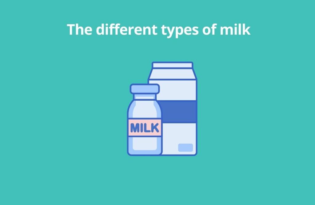 The different types of milk