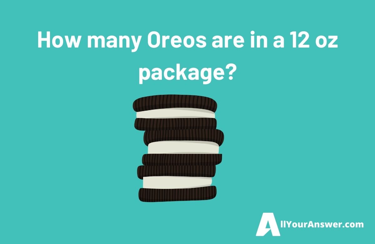 How many Oreos are in a 12 oz package