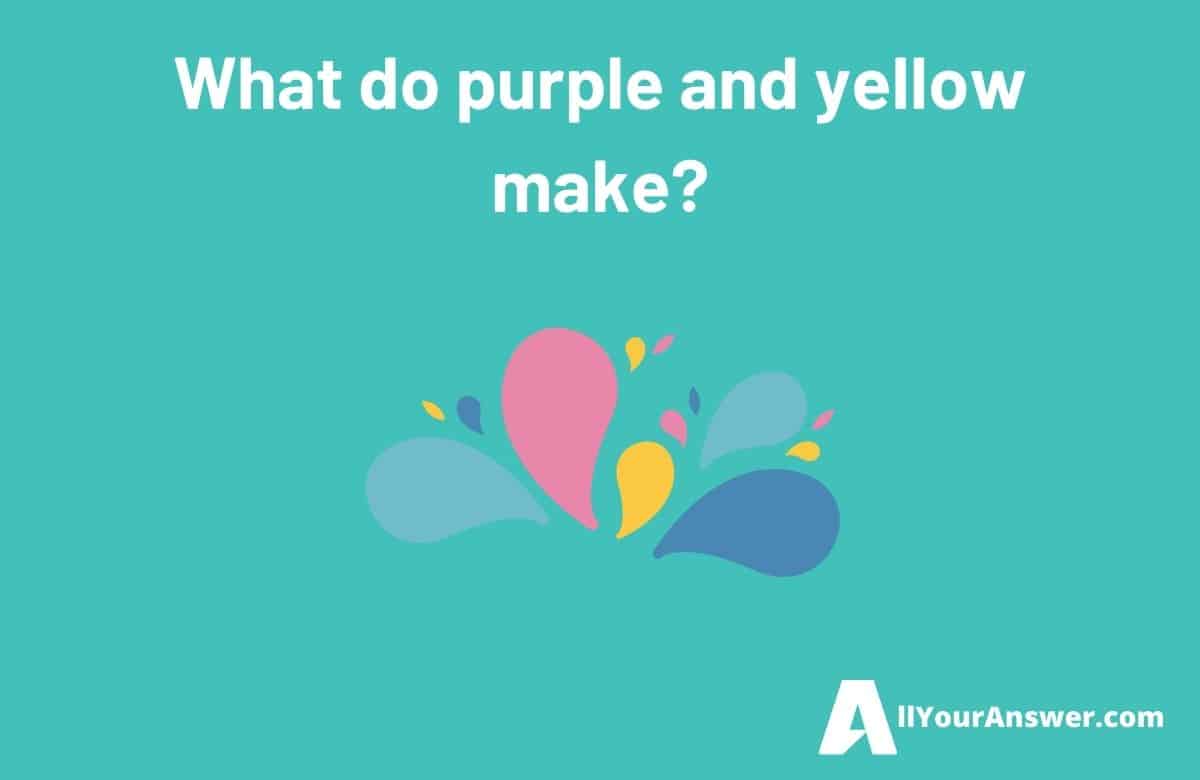 What do purple and yellow make