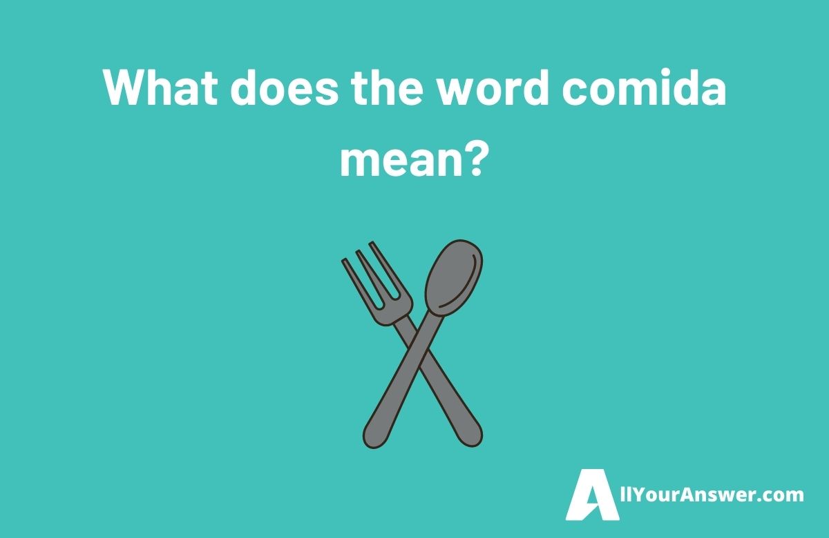 What does the word comida mean