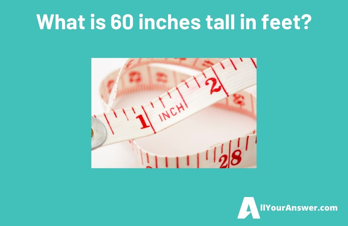 What is 60 inches tall in feet