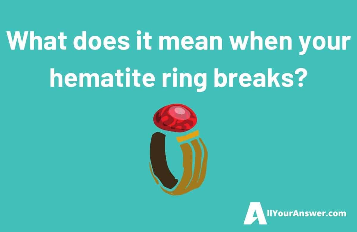 hematite ring breaks