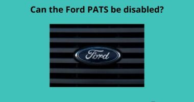 Can the Ford PATS be disabled