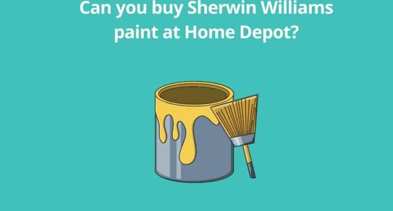 Can you buy Sherwin Williams paint at Home Depot