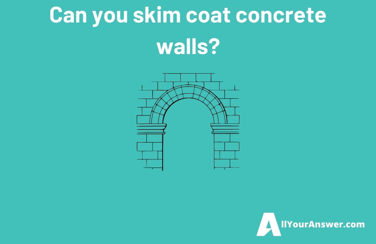 Can you skim coat concrete walls