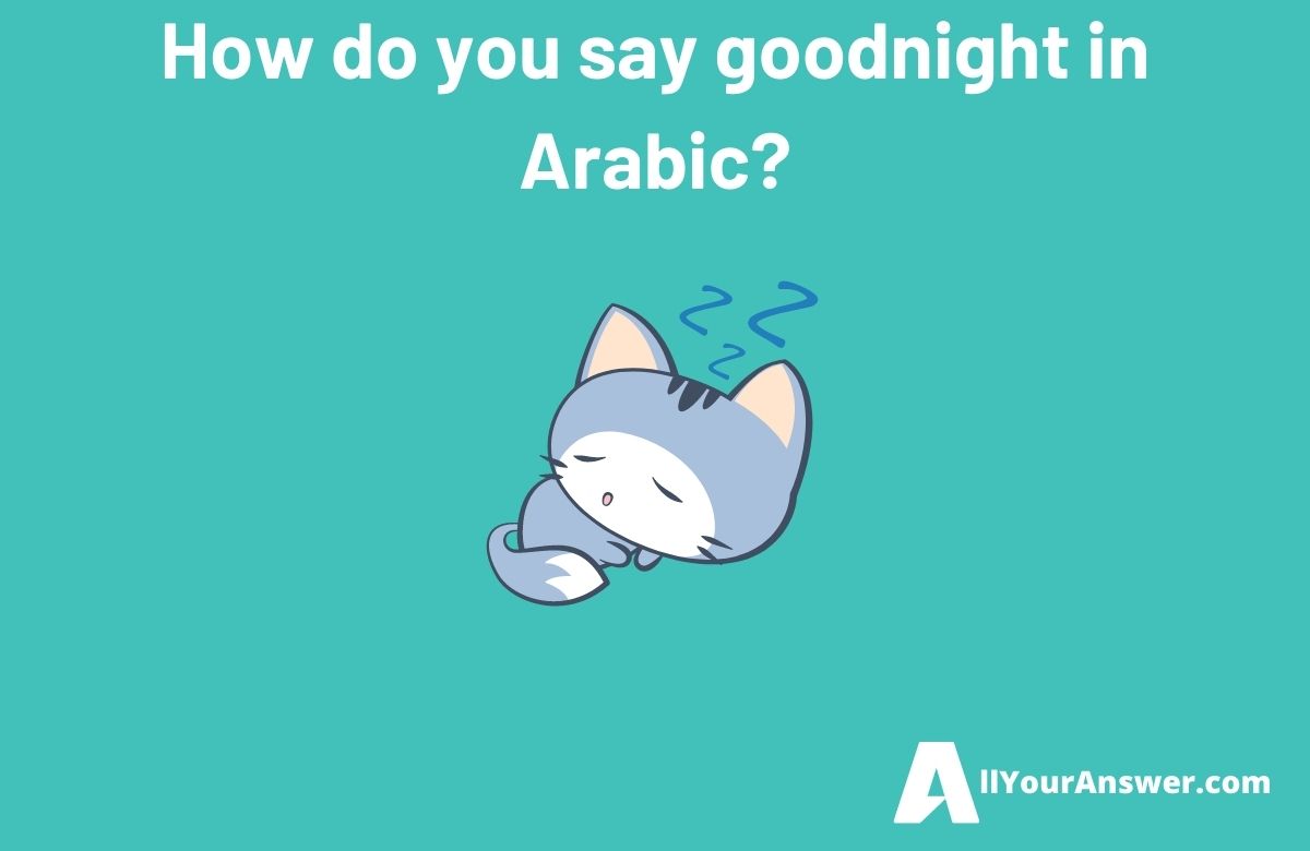 How do you say goodnight in Arabic