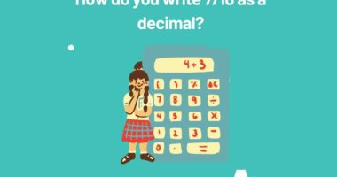 How do you write 710 as a decimal