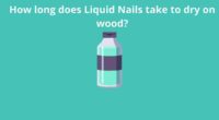How long does Liquid Nails take to dry on wood