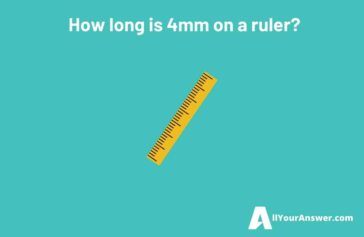 How long is 4mm on a ruler