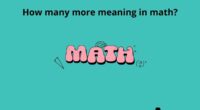 How many more meaning in math