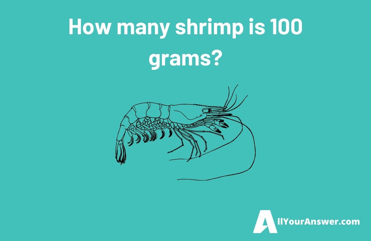 How many shrimp is 100 grams