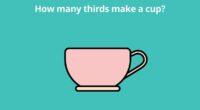 How many thirds make a cup