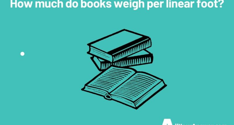 How much do books weigh per linear foot