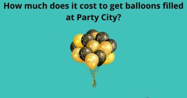 How much does it cost to get balloons filled at Party City