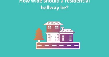 How wide should a residential hallway be