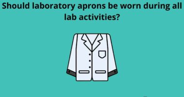 Should laboratory aprons be worn during all lab activities