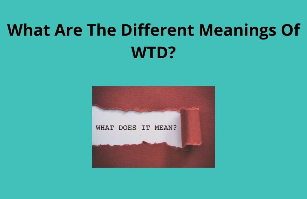 What Are The Different Meanings Of WTD