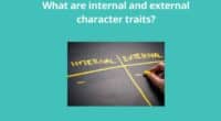 What are internal and external character traits