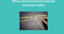 What are internal and external character traits