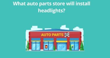 What auto parts store will install headlights