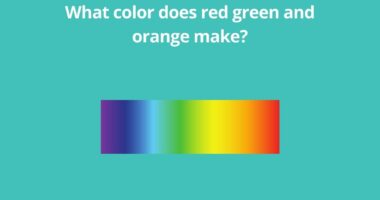 What color does red green and orange make
