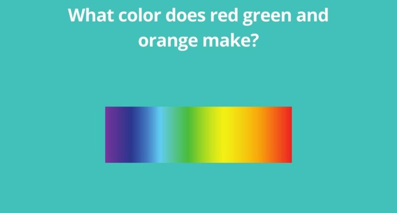 What color does red green and orange make