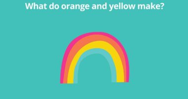 What do orange and yellow make