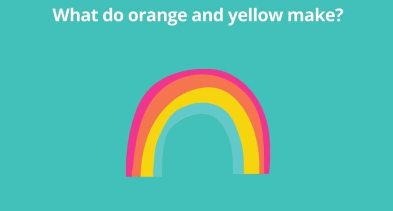 What do orange and yellow make