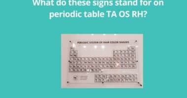 What do these signs stand for on periodic table TA OS RH
