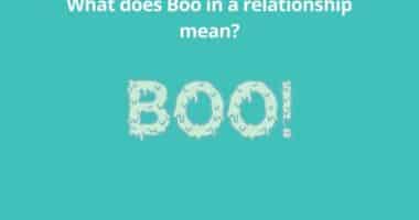 What does Boo in a relationship mean