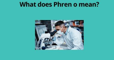 What does Phren o mean