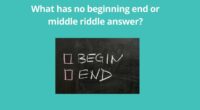 What has no beginning end or middle riddle answer