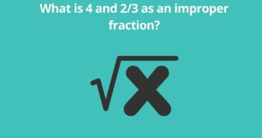 What is 4 and 23 as an improper fraction