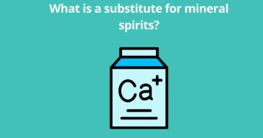 What is a substitute for mineral spirits