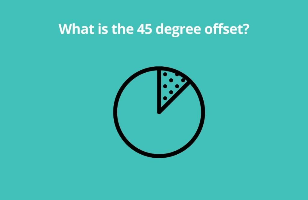 What is the 45 degree offset