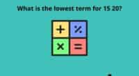 What is the lowest term for 15 20