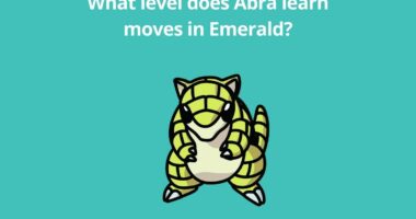 What level does Abra learn moves in Emerald