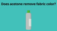 Does acetone remove fabric color
