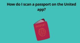 How do I scan a passport on the United app