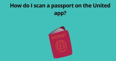 How do I scan a passport on the United app