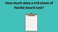 How much does a 4×8 sheet of Hardie board cost