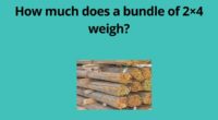 How much does a bundle of 2×4 weigh