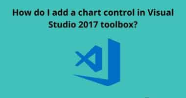How do I add a chart control in Visual Studio 2017 toolbox