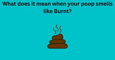 What does it mean when your poop smells like Burnt