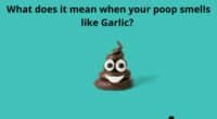 What does it mean when your poop smells like Garlic