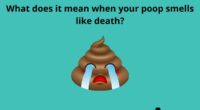 What does it mean when your poop smells like death