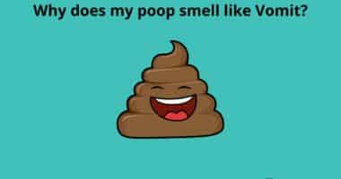 Why does my poop smell like Vomit