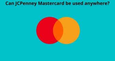 Can JCPenney Mastercard be used anywhere