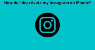 How do I deactivate my Instagram on iPhone