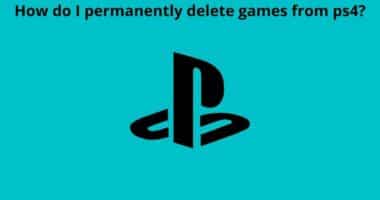 How do I permanently delete games from ps4